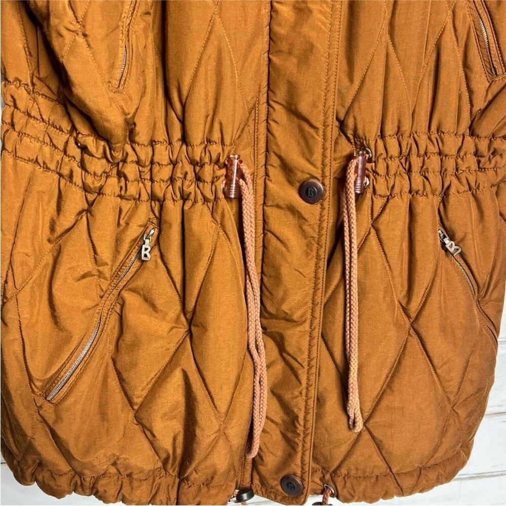 Vintage Bogner Quilted Jacket Burnt Orange - Picture 13 of 14